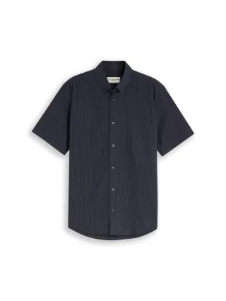 Tom Tailor - Regular Fit Kurzarmhemd mit Karomuster navy check - Gr. - XXL