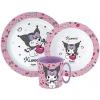 Hello Kitty Kindergeschirr-Set Hello Kitty Kuromi Essgeschirr, Set