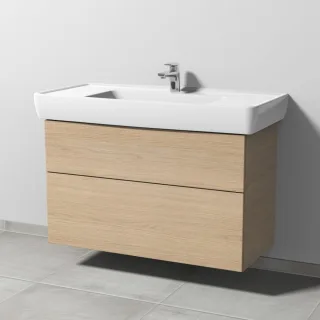 Sanipa 3way Waschtischunterbau zu Laufen Pro A Waschtisch mit 2 Auszügen, Eiche-Nordic SM75948
