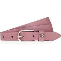 Tamaris Ledergürtel "Cassia Silver" weiches Rindleder mit leichter Narbung, schmal