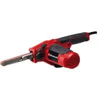 Bandfeile TC-BF 500 E, Elektrofeile rot/schwarz, 500 Watt, inkl. 6-teiliges Schleifbandset