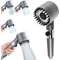 Verkgroup Handbrause Handbrause 3 Modi mit Filter und STOP-Taste wassersparende Dusche, (Handbrause 3 Strahlarten mit Wasserfilter und STOP-Taste, Handbrause mit Filter, 3 Strahlarten und STOP-Taste), 3 Modi, Filter, STOP-Taste, ergonomischer Griff