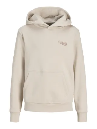 JACK&JONES - JJROAR SWEAT HOOD JNR Moonbeam - Gr. - 140