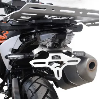 R&amp;G Kennzeichenhalter Heckumbau Edelstahl KTM 790 / 890 Adventure / R  Bj. 2019-2026 eintragungsfrei