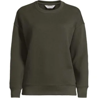 Sweatshirt SERIOUS SWEATS, Damen,  Grün, Elasthan/Baumwoll-Mischung/Polyester-Mischung, by Lands' End