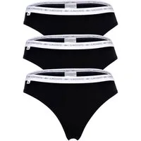 Lacoste String Damen String 3er Pack Baumwolle (Packung, 3er Pack)