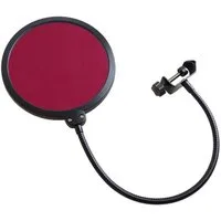 keepdrum Mikrofon keepdrum EMH019RD Mikrofon-Popschutz Rot (Popschutz), Deluxe-Popschutz