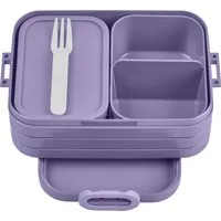 Mepal Lunchbox Bento Lunchbox Take A Break Midi, 900 ml, ideal für Sandwiches, Polypropylen (PP), Acrylnitril-Butadien-Styrol (ABS), Thermoplastische Elastomere (TPE), Meal Prep Box, Vivid Lilac, für kleine Snacks
