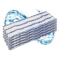 Moppland Mikrofaser Wischbezug Profi 40cm/50cm – Ersatzbezug Waschbar bis 90°C Wischmopp-Ersatzkopf (50, Einzelartikel, 5-tlg., Wischmopp Ersatzbezug, Waschbar bis 90°C, saugstark, langlebige, wiederverwendbar, reusable)