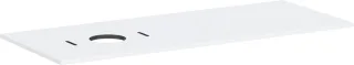 Hansgrohe Konsole Xilesa E 1375x550mm m.Ausschnitt li.f.Aufsatzwasch.o.Hl mattweiss, 54278700 54278700