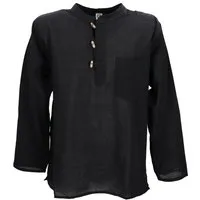 Guru-Shop Hemd & Shirt Nepal Fischerhemd, Goa Hippie Hemd, Yogahemd,.. Ethno Style, alternative Bekleidung