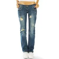 be styled Low-rise-Jeans Low waist used Baggy Jeans Hose Boyfriend Hüftjeans - Damen - j1z-st