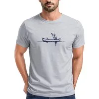 Neverless Print-Shirt Herren T-Shirt Bär Familie Kanu Outdoor Fashion Streetstyle Neverless® mit Print