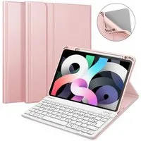 Fintie Tablet-Hülle für iPad Air 11'' M4/M3/M2(2026/2025/2024), iPad Air 5/4 Gen 2022/2020 10,9 Zoll, mit magnetisch abnehmbarer Tastatur, TPU Rückschale mit Stifthalter