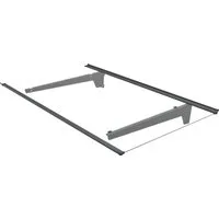 Trend Line Vordach TrendLine Vordach Nizza Aluminum schwarz 140 x 90