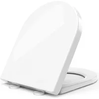 LuxusKollektion WC-Sitz Toilettendeckel WC Sitz D-Form Absenkautomatik Antibakteriell
