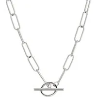 Liebeskind Berlin Kette mit Anhänger The Short T-bar Edelstahl