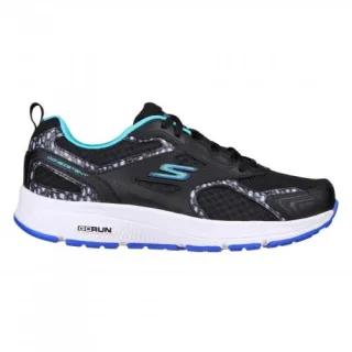 Skechers - Logo Schuhe für Damen, Niedrig geschnitten (Schwarz/Minzgrün)