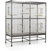 Montana Cages Vogelkäfig Casa 150 Vogelkäfig für kl. Vogelarten wie Sittiche und ähnliche, (BxTxH): ca. 150 x 65 x 161cm, Zink- und Schwermetall-frei, Ungiftig