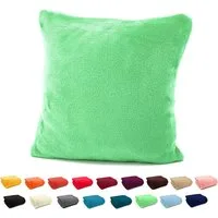 heimtexland Dekokissen Flanell Soft Kuschelkissen Plüsch Kissenbezug, super weich und flauschig, Allergiker geeignet, atmungsaktiv