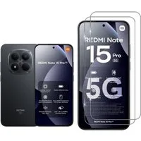 CLM-Tech Displayschutzglas 2X für Xiaomi Redmi Note 15 Pro 5G 6,83 Zoll, Panzerglas Folie - Blasenfreie Anbringung und kratzfest -, 2 Stück, Anti-Fingerabdruck