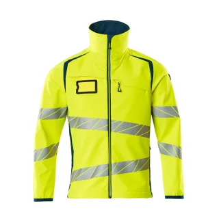 MASCOT Herren Softshell Jacke ACCELERATE SAFE Hi-vis Gelb / Dunkelpetroleum L - 19002-143-1744-L