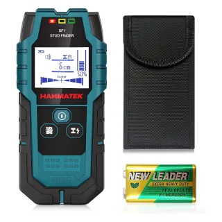 HANMATEK SF1 Stud Finder Wall Scanner Detector Professional 5 in 1 Scan Mode HD LCD Display Automatic Calibration with A