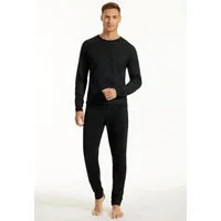 uncover by SCHIESSER Schlafanzug Uncover Nightwear (2 tlg) Langarm, Rundhals-Ausschnitt, Single Jersey-Qualität, weich