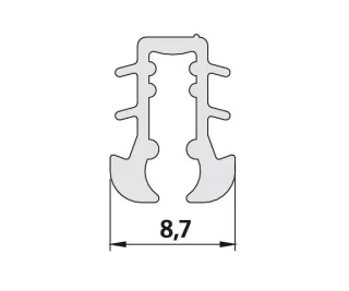 Kermi 4026 1x Dichtleiste, Länge: 12000 mm, 2534101 2534101