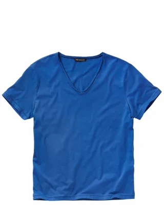Mey & Edlich Herren Liegestütz-Shirt Blau 100 % Baumwolle (bio)