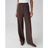 OPUS Stoffhose MELANE BLOOM Wide Leg Pants mit Komfortbund Elastischer Gummibund, Eingrifftaschen und fließender Fall