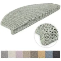 Metzker® Stufenmatte Stufenmatten Göteborg Halbrund, halbrund, Höhe: 8 mm, 15 Stück - Lindgrün