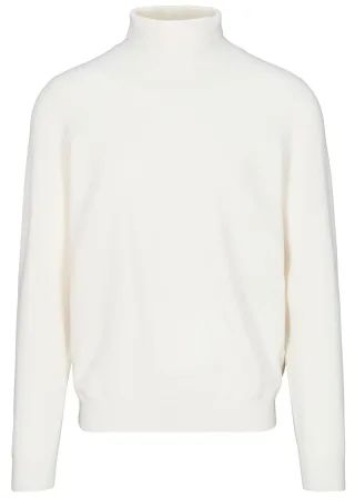 COMMANDER Finest Clothing - Rollkragen Pullover, uni snow white - Gr. - 3XL