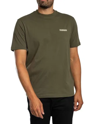 Napapijri Kleines Box-T-Shirt, Grün