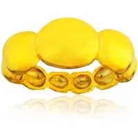 Cavill Silberring Cavill moderner Ring aus Sterlingsilber 925, vergoldet, breit, poliert (1-tlg)