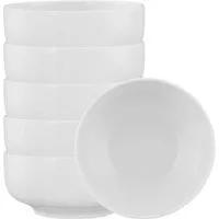 Seltmann Weiden Müslischale Seltmann Weiden Sento Home weiß Müslischale 15 cm 6er Set, Porzellan, (Set)