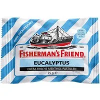 FISHERMAN'S FRIEND Süßigkeit, Fishermans Friend Eucalyptus Menthol Pastillen ohne Zuckerzusatz 25g