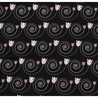 larissastoffe Stoff Jersey Stoff Baumwolle Meterware Baumwolljersey „Floral Swirl“, Meterware, 50 cm x 150 cm