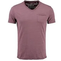 Key Largo T-Shirt Water vintage Look uni Basic MT00780 V-Ausschnitt unifarben kurzarm slim fit