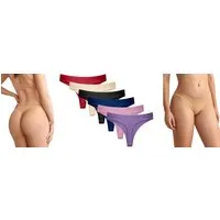 Rungassi Boxershorts 6er Set Bunt String Tanga Tangaslip Damen Unterwäsche 954 Größe: L-XL