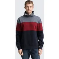 TOM TAILOR Sweatshirt Strick & Sweatshirts Snood Sweatshirt mit Colour Blocking