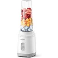 Philips Standmixer HR2760/01 mit ProBlend-Technologie, 350 W, Blend & Go-Trinkbecher, 2 Geschwindigkeitsstufen, Weiß