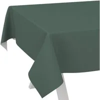 ANRO Tischdecke Wachstuchtischdecke abwaschbar UNI auch als Gartentischdecke (Einzelstück 1-tlg), wasserabweisend pflegeleicht Textil-Optik Grün 100x140cm