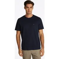 Tommy Hilfiger T-Shirt ESSENTIAL REGULAR FIT SOLID mit Stickerei unifarben, casual, Baumwolle, Rundhals
