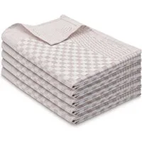 ZOLLNER Geschirrtuch, (Spar-Set, 5-tlg), 46 x 70 cm, 100% Baumwolle, vom Hotelwäschespezialisten