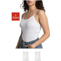 SNOCKS Tanktop Spaghetti Top Damen (2-tlg) aus Bio-Baumwolle, bequem, perfektes Basic für jedes Outfit