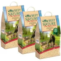 Dehner Katzenstreu Best Nature Öko Streu, klumpend, aus Pflanzenfasern, für die Katzentoilette, biologisch abbaubar, geruchsbindend