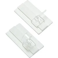 GARDINIA Gardinenstangenhalter Klebehaken Universal, (2-St), Zubehör Vitragestangen/Caféhausstangen