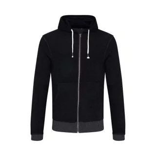 Ecologie - "Okavango" Kapuzenpullover für Herren/Damen Unisex, Nachhaltig (Schwarz/Holzkohle)