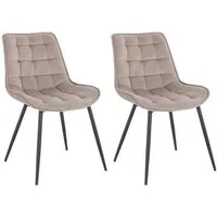 HOME DELUXE Esszimmerstuhl Polsterstuhl 2er - 8er Set IKALO (2 St), Gestell aus Metall, Küchenstuhl